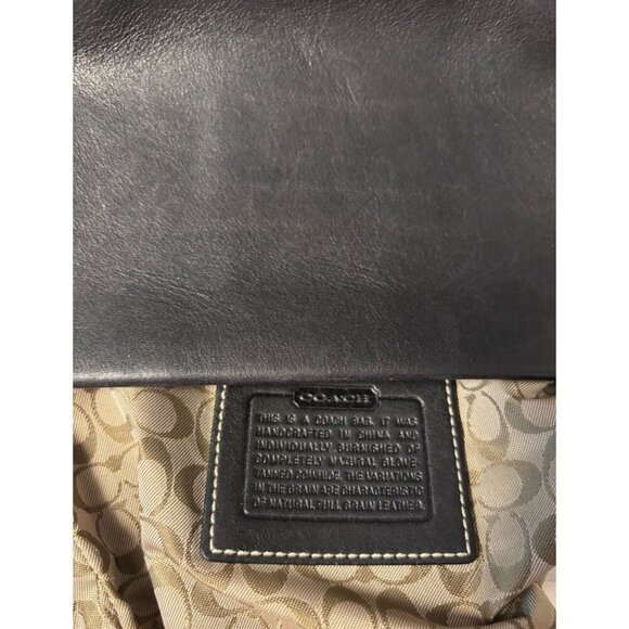 Vtg Coach Demi Sufflette Black Pebbled Leather Pouch Shoulder Bag Purse Mini - Picture 7 of 7